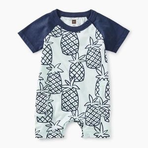Tea Collection Pineapple Romper, 9-12 months